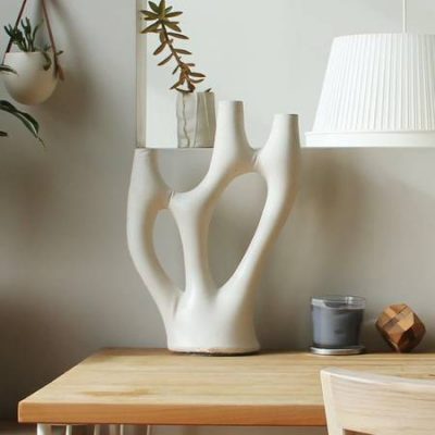 Kreten Concrete Candelabra, Factory 2nd (was $900) from Souda, Cement