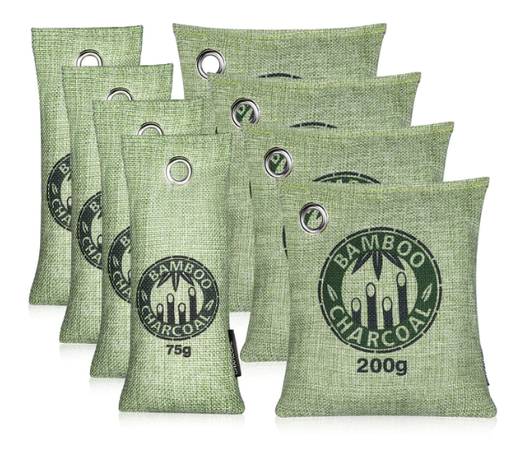 Poweradd 8-Pack Bamboo Charcoal Air Purifying Bags